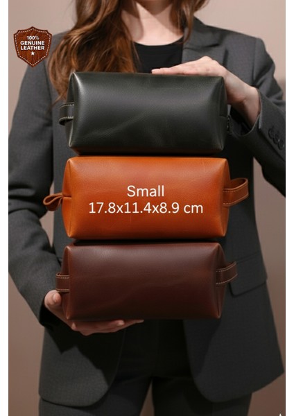 Premium Erkek Deri Tıraş ve Bakım Çantası, Şık ve Hafif Tasarım fiyatları