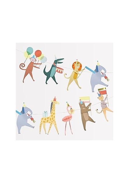 Meri Meri - Animal Parade Garland - Hayvan Geçit Töreni Asılan Süs