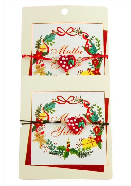 2026 Yılbaşı Cam Ip Bilekliği