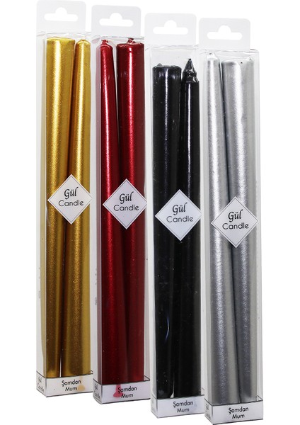 2 Parça Yaldız Şamdan Mum (4940)