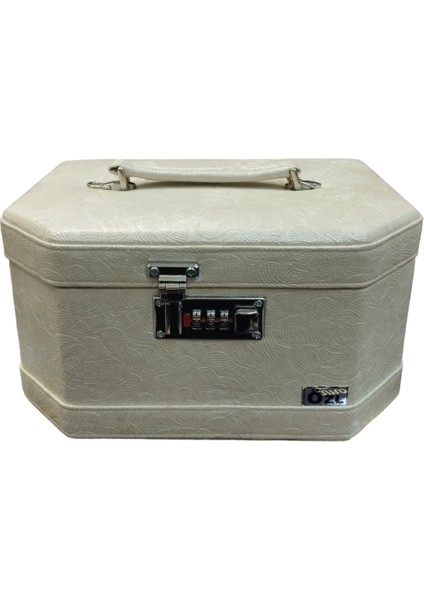 Şık ve Pratik Deri Saplı Çok Amaçlı Makyaj ve Tıraş Kutusu