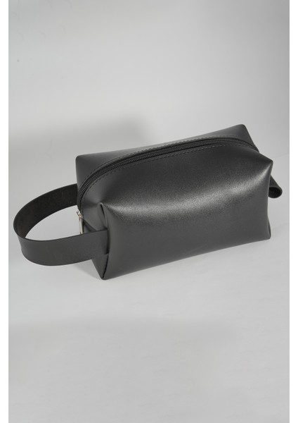 Çok Amaçlı Siyah Deri Makyaj ve Tıraş Çantası fiyatları