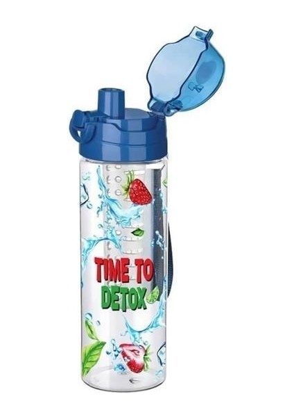 Buffer® Tutma Saplı Kilitli Kendiliğinden Süzgeçli Kolay Taşınabilir Detoks Sporcu Diyet Matarası