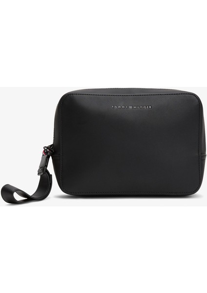 Şık Siyah Erkek Tıraş Çantası, Pratik ve Dayanıklı Tasarım