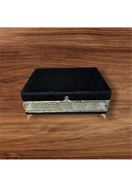 Şık Kadife ve Metal Makyaj ve Tıraş Kutusu, Güzel Saklama Çözümü