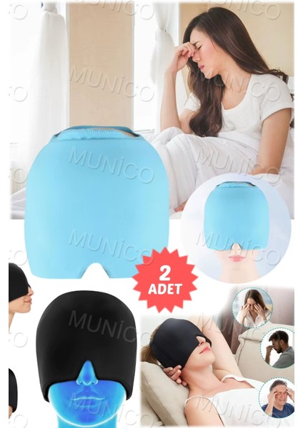 Iki Adet Rölyef Şapka, Sıcak ve Soğuk Terapi Maske Seti