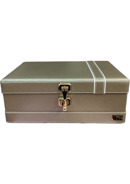 Bal Köpüğü Şık Deri Makyaj ve Tıraş Kutusu, Modern Tasarım, 431550