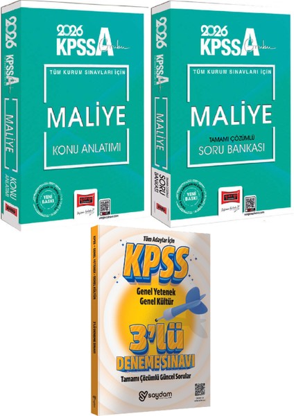 2026 Kpss-A Grubu Tüm Kurum Sınavları Için Maliye Konu Anlatımı-Tamamı Çözümlü Soru Bankası
