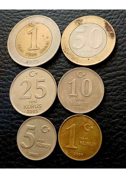 2005 Ytl Maden Parası Lotu, Koleksiyon ve Dekorasyon Için Ideal