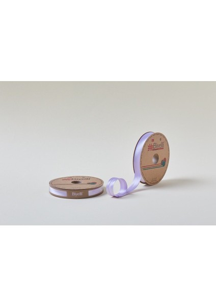 Biye Saten Katlı 009 Lila 2 cm 25 Metre %100 Polyester