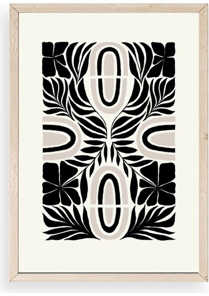 Soyut Ahşap Çerçeveli Tablo