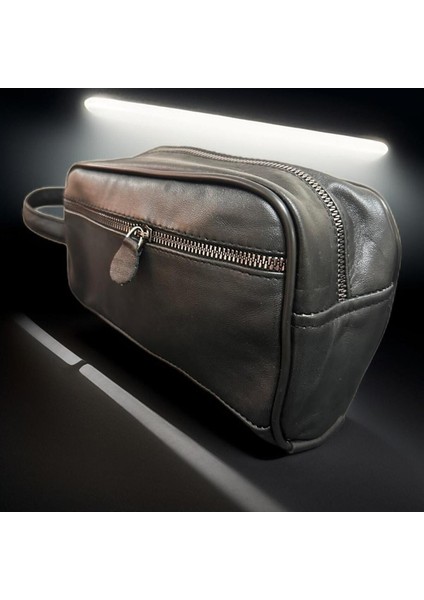 Hakiki Deri Erkek El Çantası, Seyahat ve Kozmetik Çantası