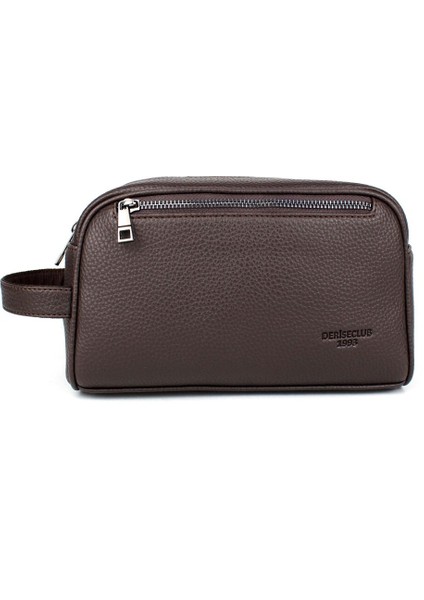 Şık Erkek Kahverengi Kozmetik ve Tıraş Çantası El Çantası fiyatları
