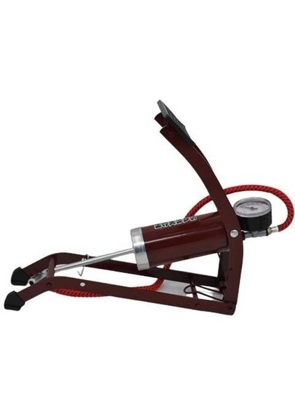 Buffer® Basınç Göstergeli Ayak Pompası Araba Bisiklet Motor Lastik Pompası