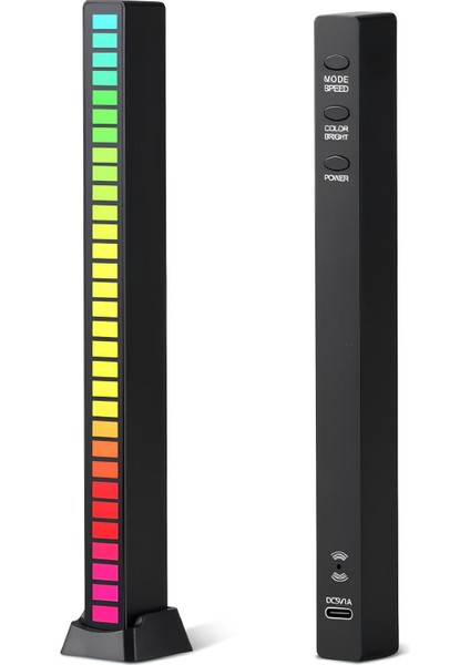 Rgb Sese Duyarlı Taşınabilir Ekolayzer LED Çubuk
