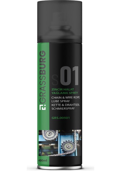 Zincir ve Halat Yağlama Spreyi 400 ml