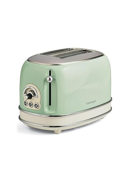 Ariete Ekmek Kızartma Makinesi 2 Dilim Yeşil 0155/14-810 Watt, Metal Gövde, 2 Dilim Kapasit