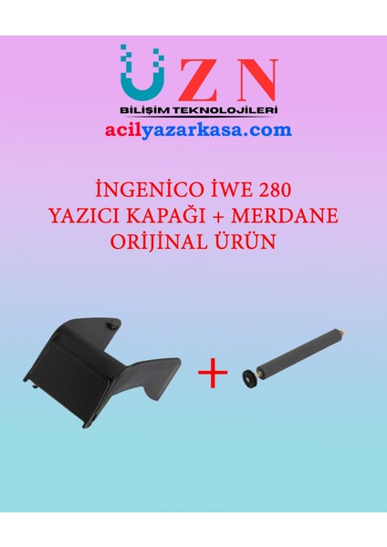 IWE280 Seyyar Yazar Kasa Pos Uyumlu Yazıcı Kapak ve Merdane Seti