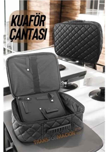 Şık Kapitone Deri Kuaför Çantası, Profesyonel Kullanım Için Mükemmel Tasarım