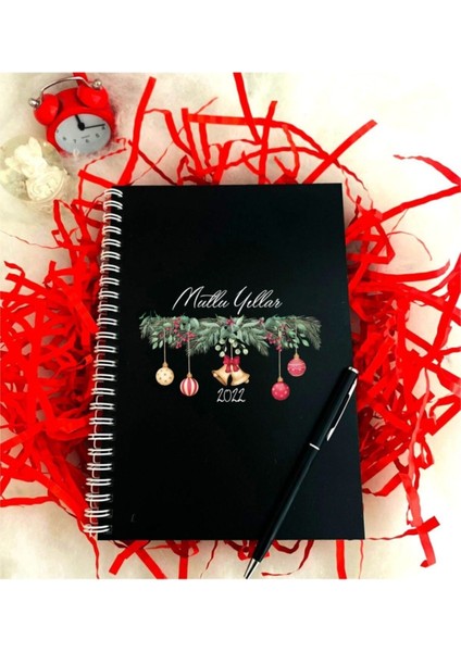 Yeni Yıl Ahşap Defter Kalem Seti