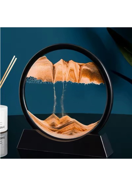 Turuncu Yuvarlak Kum Saati, Şık ve Özel Hediye, 7 Inç, Dekoratif Saat fiyatları