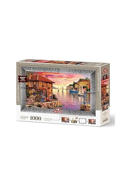 Puzzle Akdeniz Limanı 1000 Parça Çerçeveli Puzzle
