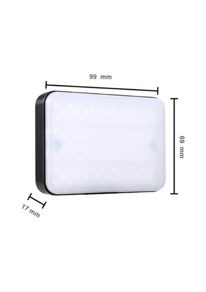 Clip-Fill Taşınabilir Mini Rgb LED Selfie Işığı