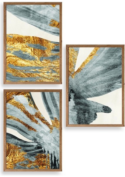 Soyut Ahşap Çerçeveli Tablo