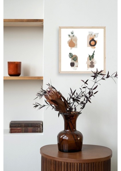 Çiçek Ahşap Çerçeveli Tablo modelleri