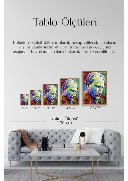 Atatürk Ahşap Çerçeveli Tablo indirimleri