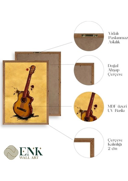 Keman Ahşap Çerçeveli Tablo fırsatları