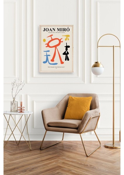 Joan Miro Ahşap Çerçeveli Tablo fiyatları