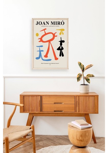 Joan Miro Ahşap Çerçeveli Tablo modelleri