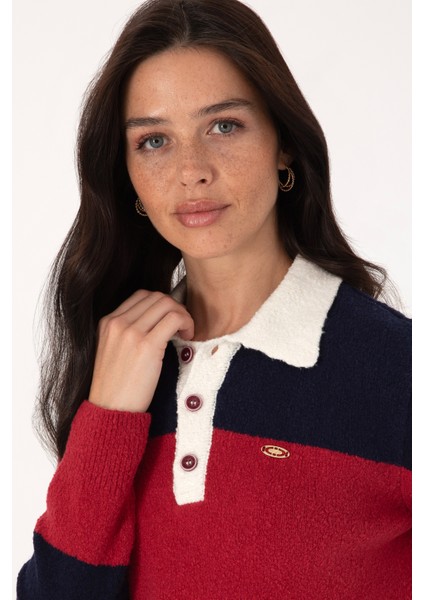 Kadın Bordo Kazak /triko 50310034-VR014 fiyatları