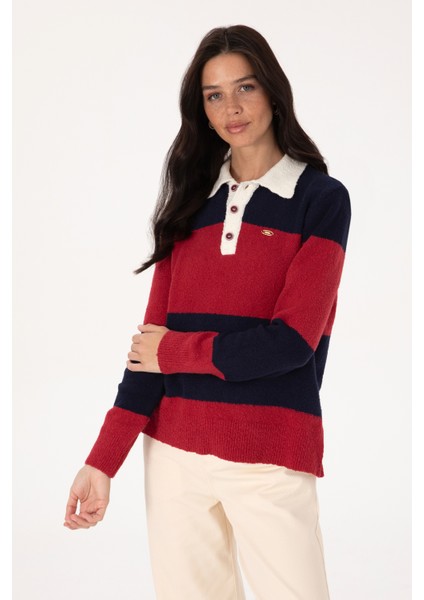 Kadın Bordo Kazak /triko 50310034-VR014 modelleri