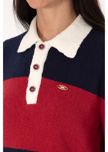 Kadın Bordo Kazak /triko 50310034-VR014