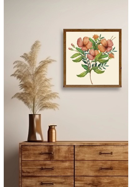 Çiçek Ahşap Çerçeveli Tablo fiyatları