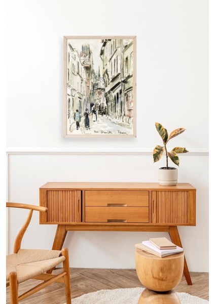 Rue Damitte Ahşap Çerçeveli Tablo fiyatları