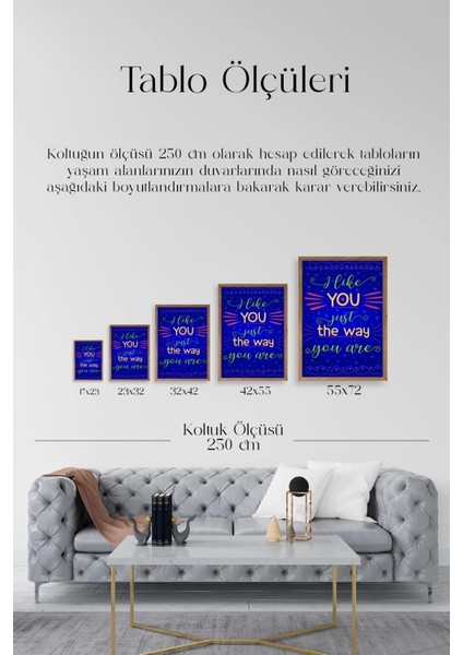 Motto Ahşap Çerçeveli Tablo indirimleri