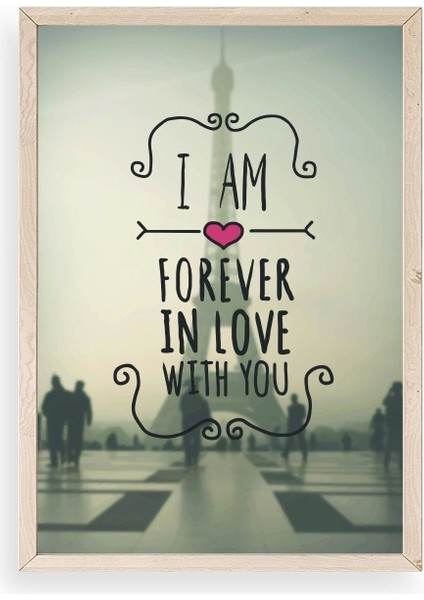 Motto Ahşap Çerçeveli Tablo