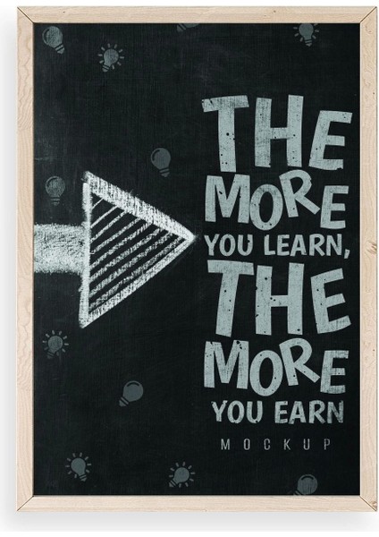 Motto Ahşap Çerçeveli Tablo