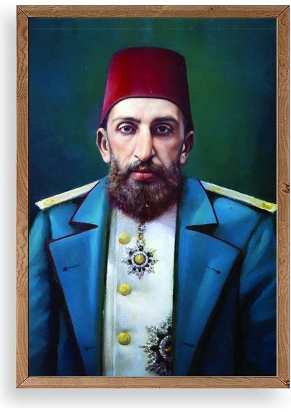 Abdülhamit Ahşap Çerçeveli Tablo