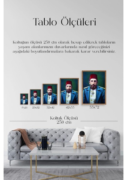 Abdülhamit Ahşap Çerçeveli Tablo indirimleri