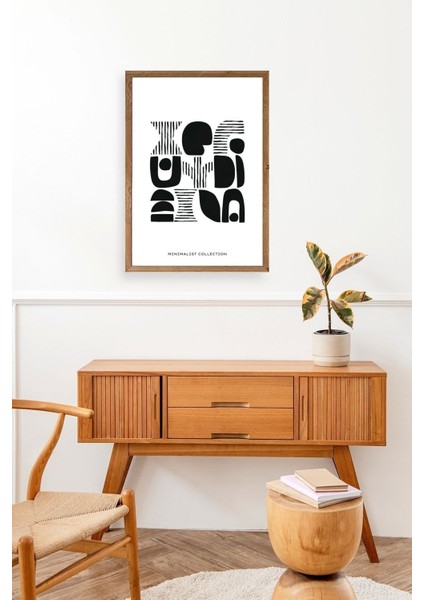 Soyut Ahşap Çerçeveli Tablo modelleri