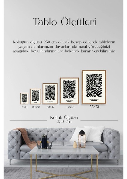 Soyut Ahşap Çerçeveli Tablo indirimleri