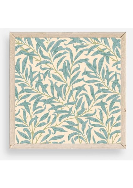 Yaprak Ahşap Çerçeveli Tablo