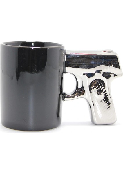 Porselen Silahlı Kupa Bardak Model 2