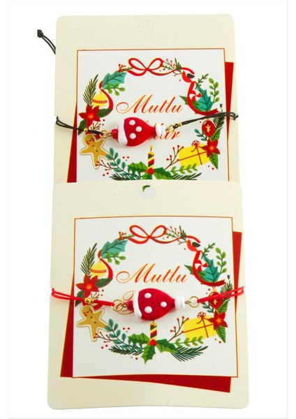 2026 Yılbaşı Cam Ip Bilekliği