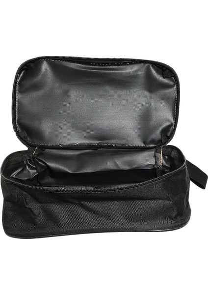 Şık Siyah Seyahat ve Bakım Çantası, Pratik ve Kullanışlı Tasarım