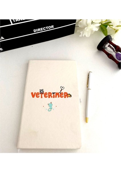 Veteriner Baskılı Defter Kalem Seti